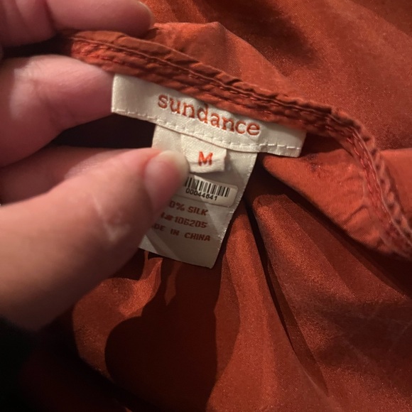 Sundance Silk Long sleeve blouse - Picture 9 of 11